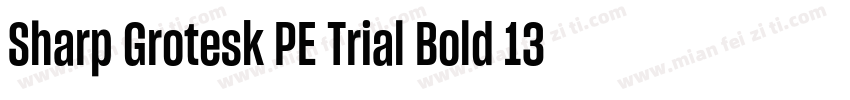 Sharp Grotesk PE Trial Bold 13字体转换